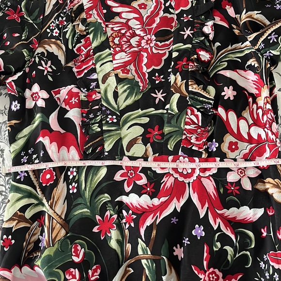 Zara Multicolor Floral Print Long Sleeve Dress Size Medium, but fits like Sm - Picture 17 of 17